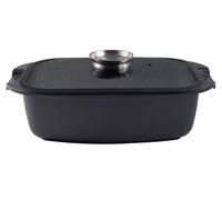 Cocotte Gerlach Granitex 32 cm 5,6 l avec couvercle en verre, revêtement céramique, compatible induction