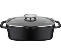 Cocotte GSW Gourmet Granit, 6 litres, Fonte d'Aluminium, Revêtement Antiadhésif, Couvercle AROMA, Induction