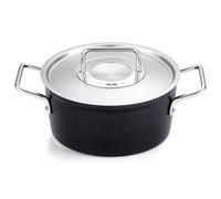 Cocotte haute ADAMANT 20 cm, avec couvercle de marmite en inox, noir, aluminium, Fissler