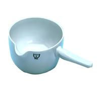 Cocotte IDL/porcelaine dure 17/000 80 mm avec bec verseur et poignée en porcelaine