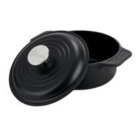 Cocotte Induction Fonte Assaisonnée 20 cm, Dutch Oven 1,9L, Sans PTFE et PFOA 31114 Victori
