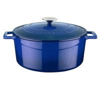 Cocotte Lava - 28 cm - 6,71 litres - Fonte - Bleu