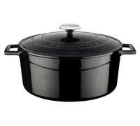 Cocotte Lava - 28 cm - 6,71 litres - Fonte - Noir