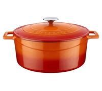 Cocotte Lava - 28 cm - 6,71 litres - Fonte - Orange