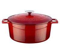 Cocotte Lava - 28 cm - 6,71 litres - Fonte - Rouge