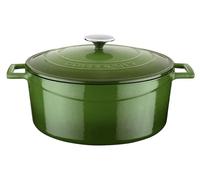 Cocotte Lava - 28 cm - 6,71 litres - Fonte - Vert