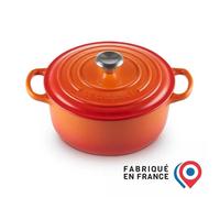 Le Creuset Cocotte ronde Signature en fonte 24 cm Volcanique