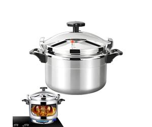 Cocotte Minute 7L/9L/11L/15L,Cocotte Minute Cuisinière à Gaz | Autocuiseur Professionnels Aluminium Avec Système Couvercle à Verrouillage Sécurisé,Double Poignée, Multicuiseur à Cuisson