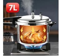 Cocotte Minute 7L Autocuiseur Pression Aluminium Renforcé Sécurité Pour Gaz Et Induction Avec Panier Vapeur Grande Capacité