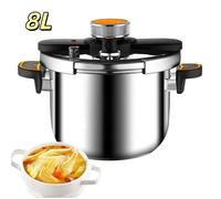 Cocotte-minute 8L, Autocuiseu, pressure cooker ,marmite express compatible plaques de cuisson à gaz et à induction, antidéflagrant
