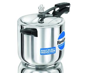 Cocotte-minute Autocuiseur en acier inoxydable - Soupape de sécurité - Joint durable - Poignée renforcée - Couvercle à verrouillage de pression - Avec livre de recettes - Argent