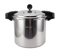 cocotte-minute de 32 cm, grande capacité, autocuiseur en alliage d'aluminium avec manomètre pour cuisinière à gaz, plaque de cuisson plate
