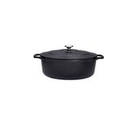 Cocotte ovale 27 cm noir - - Noir - Fonte