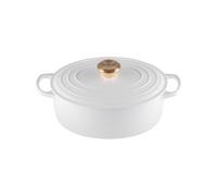 Cocotte Ovale 29 cm Le Creuset Signature Fonte 21178290101441 Blanc