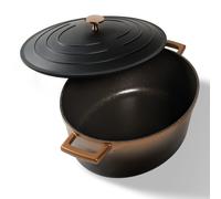 Cocotte ovale 32x25 cm Or rose | avec couvercle