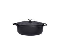 Cocotte ovale en fonte émaillée 33cm noire sublime - Chasseur - PUC473301 -