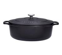 Cocotte ovale 35 cm chasseur noir interieur noir - Chasseur - Noir - Fonte émaillée Noir G