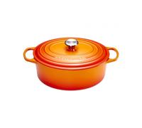 Le Creuset Cocotte ovale Signature en fonte émaillée 35 cm 8,9 L Volcanique