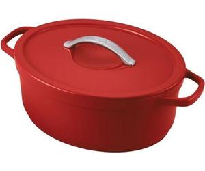 Cocotte Ovale Beka Plume Rouge Cocotte Ultra-légère En Fonte D'aluminium - Beka