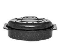 Cocotte ovale en acier carbon 33x20cm - 6106 - Roaster Graniteware - WARMCOOK