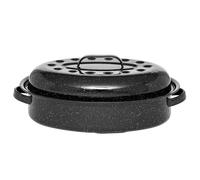 Cocotte ovale en acier carbon 38x26cm - 0508 - Roaster Graniteware - WARMCOOK