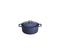 Cocotte ronde en fonte 28cm bleu - PUC472897 - CHASSEUR