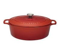 Cocotte ovale en fonte émaillée 29cm ru hasseur puc472958 Rouge G