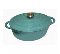 Cocotte Ovale Fonte émaillée VERT D'EAU D27 cm SC