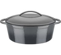 Cocotte Ovale GSW Grey Shadow, Fonte Massive, 33 x 25 cm, 7L, Induction, Gris