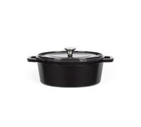 Cocotte ovale en fonte 29cm noir - Livoo - MEP129N -