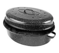 Cocotte Ovale Noire - Acier Émaillé 34x27x13 cm - IBILI