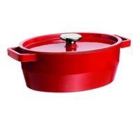 PYREX Slow Cook Cocotte ovale, avec couvercle, longueur 290 mm, rouge