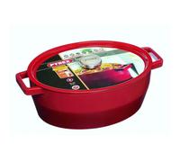 Cocotte ovale - PYREX - Slow Cook - 33 cm - Rouge