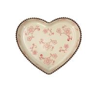 Cocotte Plat de cuisson en céramique forme coeur Noël Cuisine(Red)