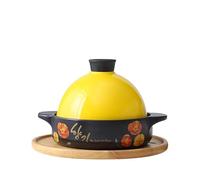 Cocotte Pot à tajine en argile poudre progressive for la cuisson, casseroles de cuisine, Casseroles riz haute température(1.3L tajine)