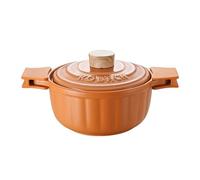 Cocotte Pot en céramique de citrouille, grande capacité, résistant aux hautes températures, antiadhésif, réservoir potage, marmite ragoût viande