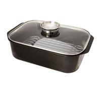 Cocotte rectangulaire en fonte d'aluminium 33x21cm + couvercle - Baumalu - 382932 -