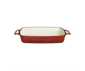 Cocotte rectangulaire Vogue en fonte, rouge, grande