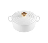 Cocotte Rond 20 cm Le Creuset Signature Fonte 21177200101441 Blanc