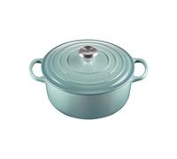 Cocotte Rond 24 cm Le Creuset Signature Fonte 21177247174430 Sea Salt