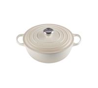 Cocotte Rond 26 cm Le Creuset Signature Fonte 21114267160430 Meringue