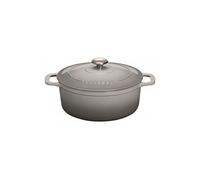 Cocotte ronde 20 cm chasseur gris - - Gris - Fonte émaillée