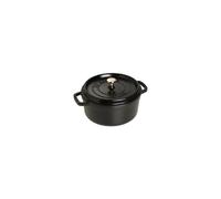 Staub - Cocotte en fonte émaillée D24 cm - 3,79 L - Noir - Induction - Couvercle auto-arrosant