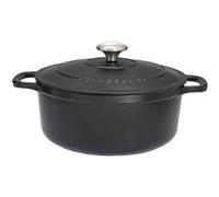 Chasseur Cocotte ronde PUC472601 - Fonte émaillée 26 cm intérieur noir 5 L