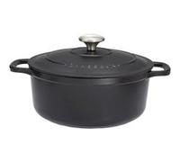 Chasseur Cocotte ronde en fonte émaillée PUC473201 32 cm 8,8 L Noir mat (intérieur noir)