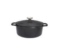 Chasseur Cocotte ronde en fonte émaillée PUC473201 32 cm 8,8 L Noir mat (intérieur noir)