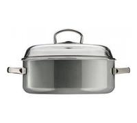 Cocotte ronde en acier émaillé 28cm platinium Wmf 0514425290 G