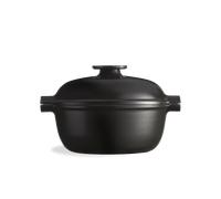 Cocotte ronde en céramique 30,8x26,5 cm Gris Ardoise