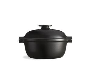 Cocotte ronde en céramique 30,8x26,5 cm Gris Ardoise
