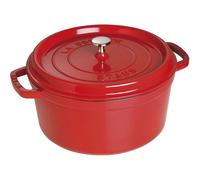 Cocotte Ronde En Fonte Cerise Staub 30 Cm Rouge